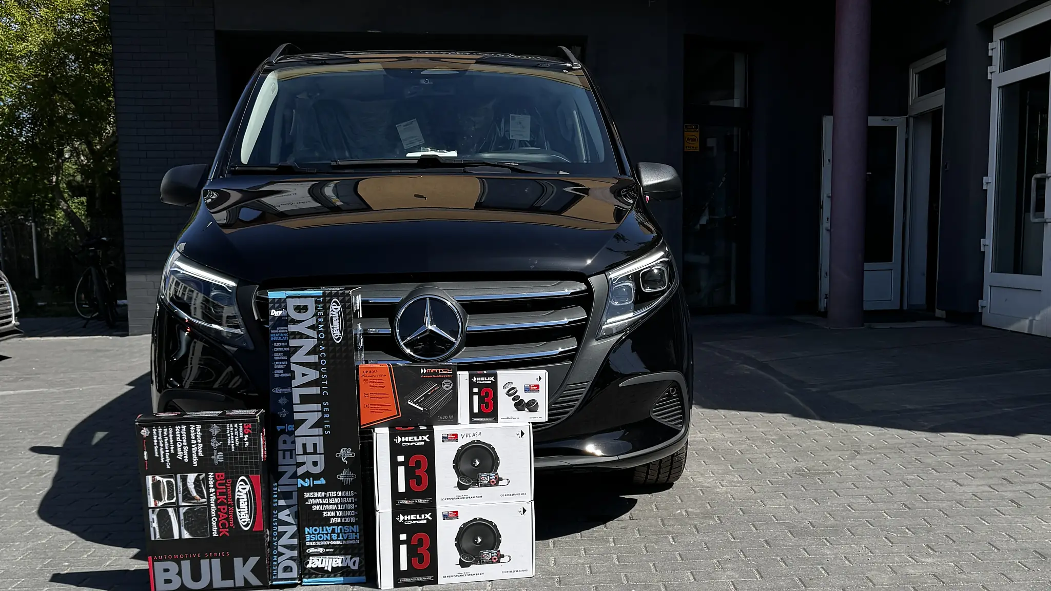 Mercedes klasy V – HELIX i wygłuszenie Dynamat – Audio Car Kielce