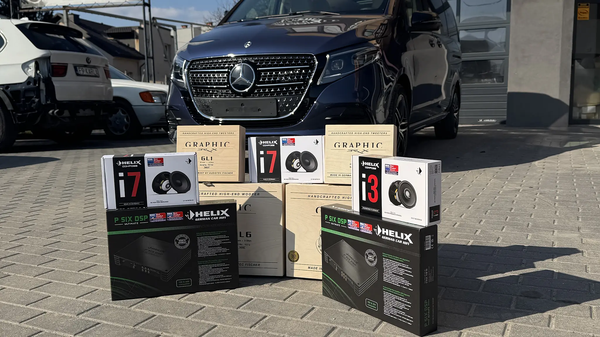 Mercedes klasy V – HELIX P SIX DSP i BRAX Graphic – Audio Car Kielce