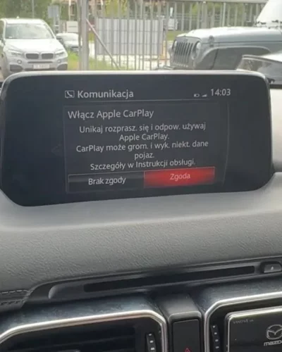 Kodowanie i aktywacje – Mazda CX-5 – aktywacja Apple CarPlay na fabrycznym ekranie