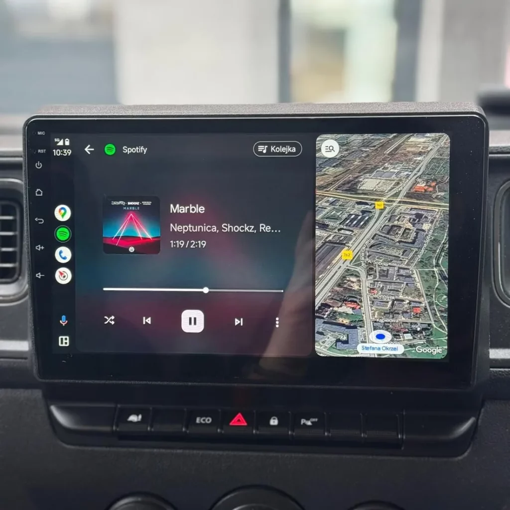 Renault Master – radio 1-DIN i duży ekran z Android Auto – Po