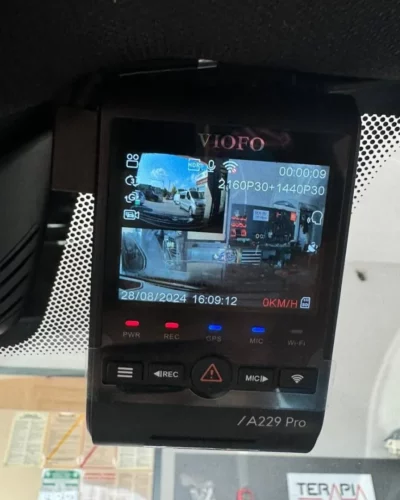 Wideorejestratory – Wideorejestrator VIOFO A229 Pro na szybie – nagrywanie z dwóch kamer