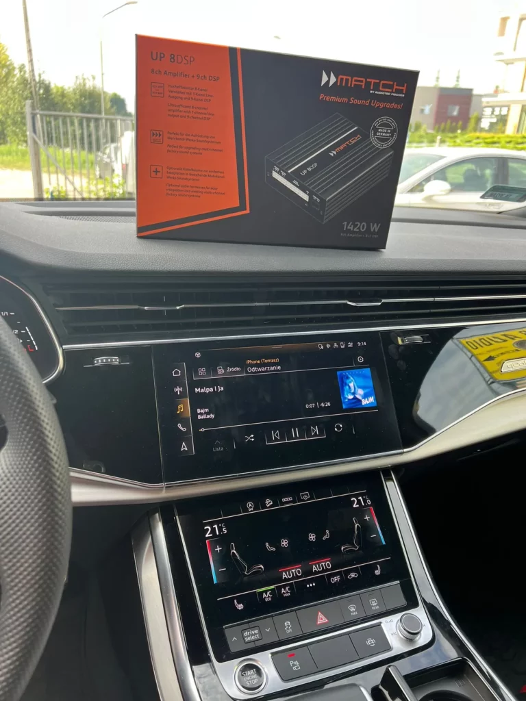Audi Q7 – wzmacniacz z DSP i strojenie na miejscu