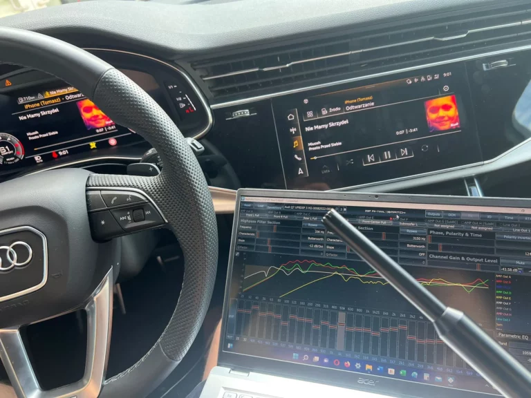Audi Q7 – strojenie DSP: krzywe korekcji w programie producenta