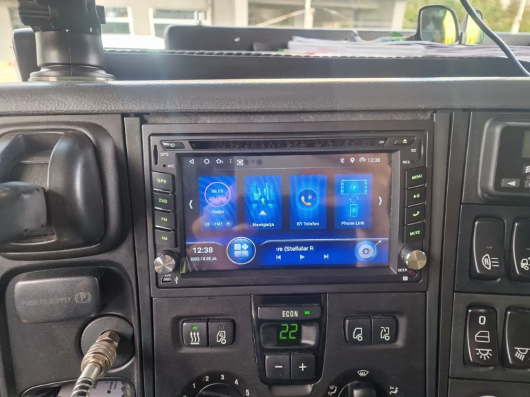 Scania R – radio Android w ciężarówce