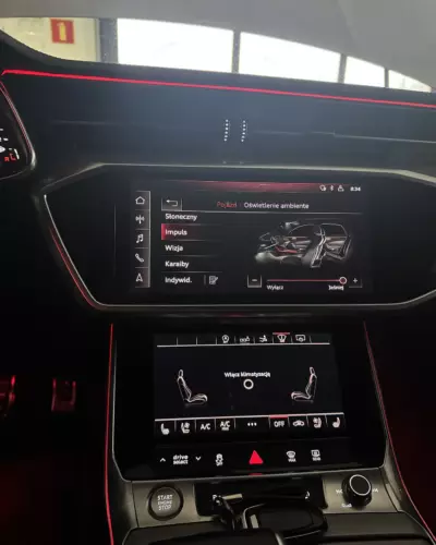 Audi A6 C8 – dedykowane oświetlenie ambient w całym wnętrzu – zdjęcie 2