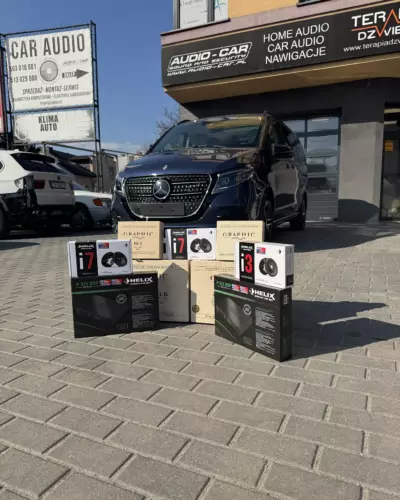 Mercedes klasy V – dwa HELIX P SIX DSP, głośniki HELIX Compose i BRAX Graphic – zdjęcie 1