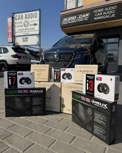Mercedes klasy V – dwa HELIX P SIX DSP, głośniki HELIX Compose i BRAX Graphic – zdjęcie 2